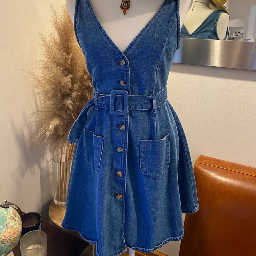 ASOS sleeveless denim dress. Size UK 8, US 6.